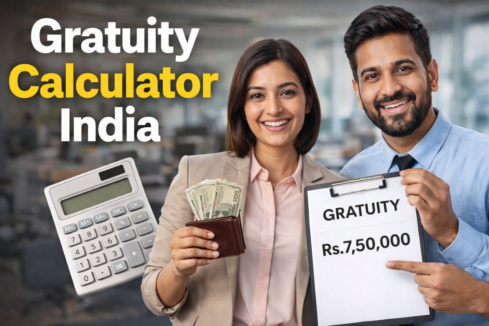 Gratuity Calculator India – Calculate Your Gratuity Amount Online Easily